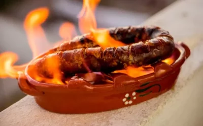Chouriço à Bombeiro (Portuguese Flame Grilled Chorizo)